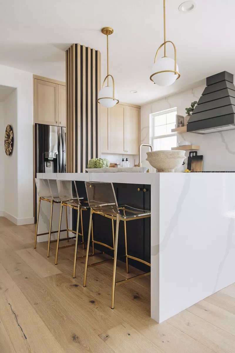 Rustic kitchen with custom woodwork