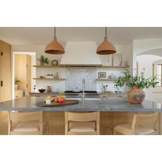 Rustic kitchen with layered textures