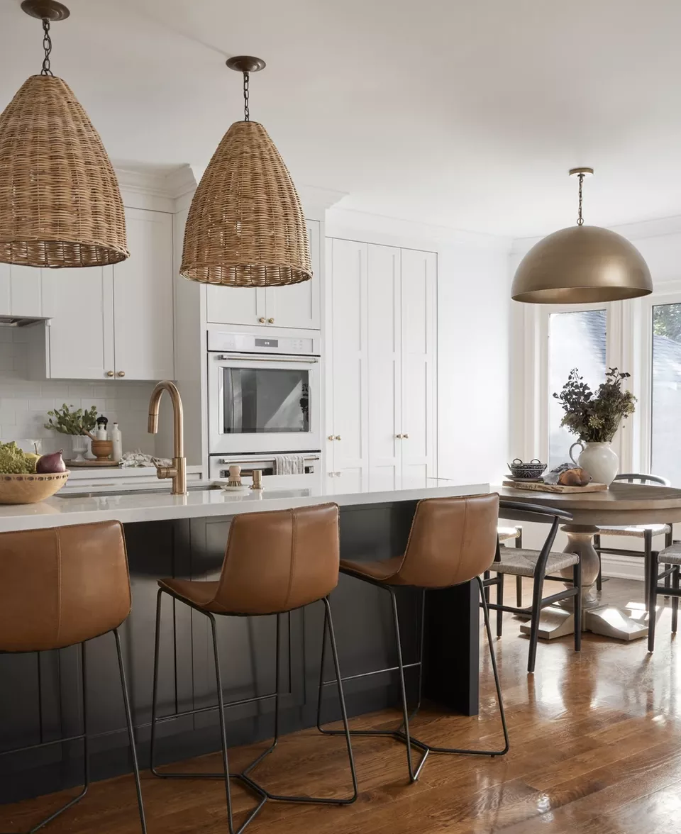Rustic kitchen with mixed materials