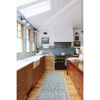 Rustic kitchen with mixed textures
