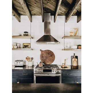 Rustic kitchen with modern appliances