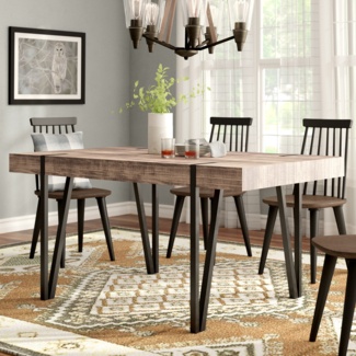 Salemburg 59.1'' Iron Dining Table