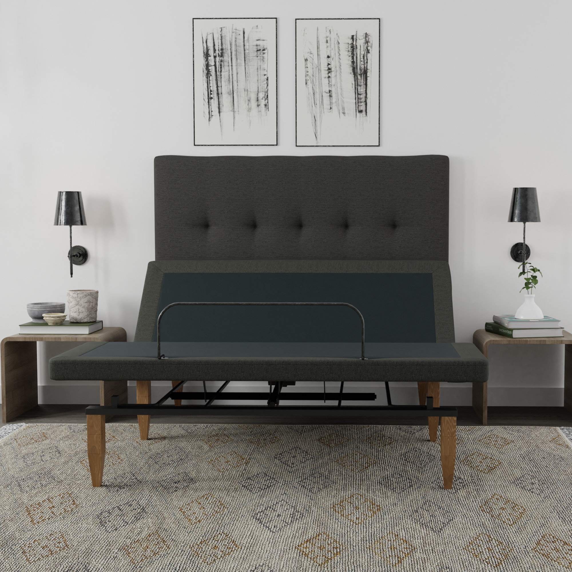 Sam Base Zero Gravity Adjustable Bed with Wireless Remote