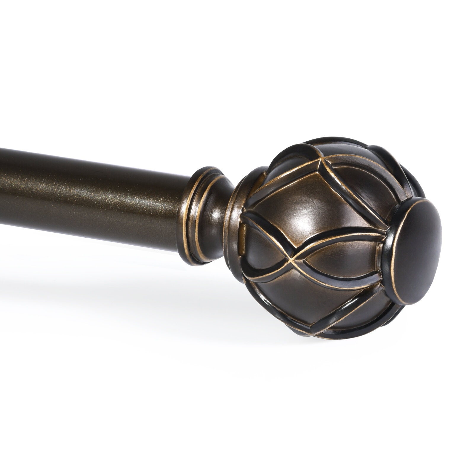 Saniyah Adjustable 1" Single Curtain Rod