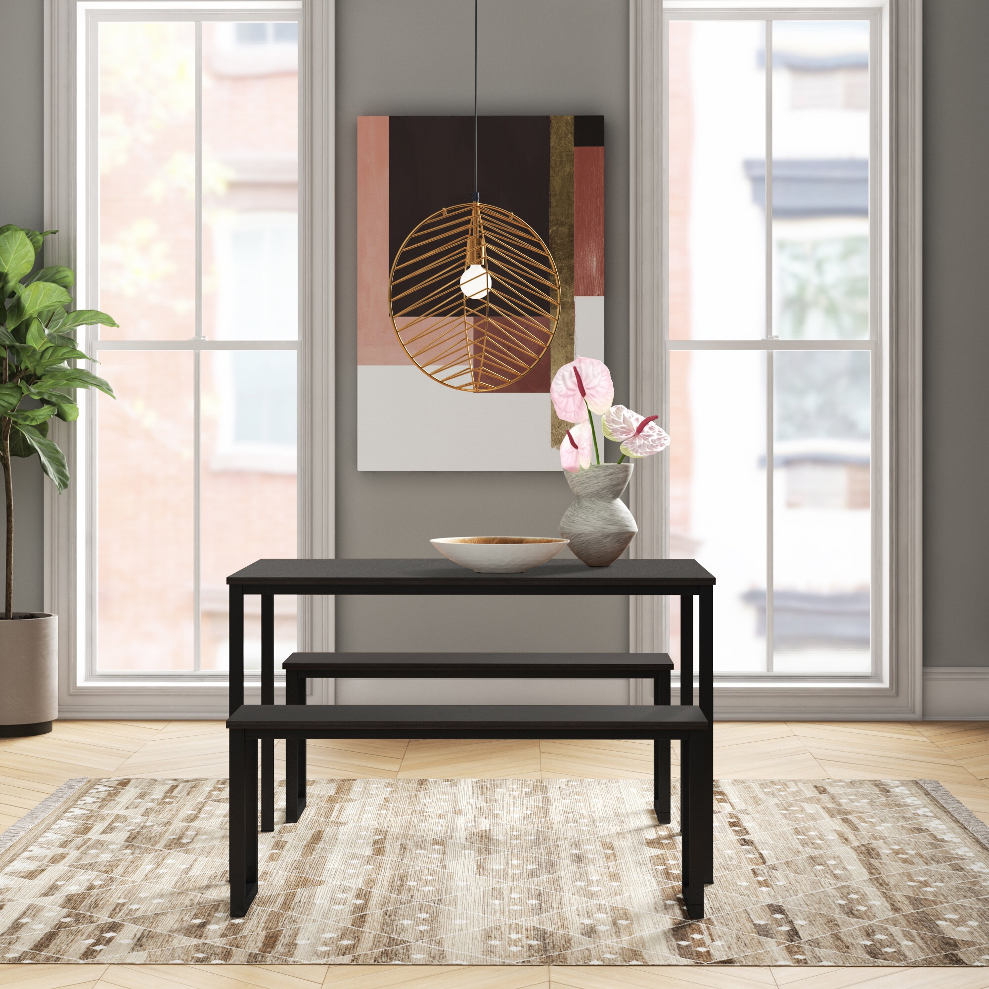 Santrell 4 - Person Dining Set