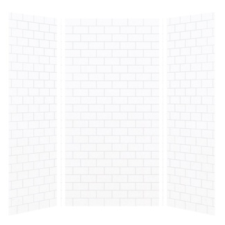 Saramar 96" x 48" x 36" Three Panel Shower Wall