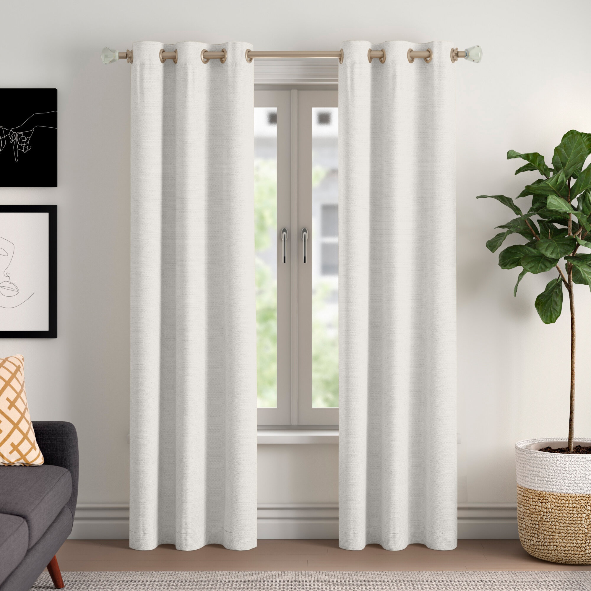 Sauers Thermal Insulated Room Darkening Grommet Curtain Panel