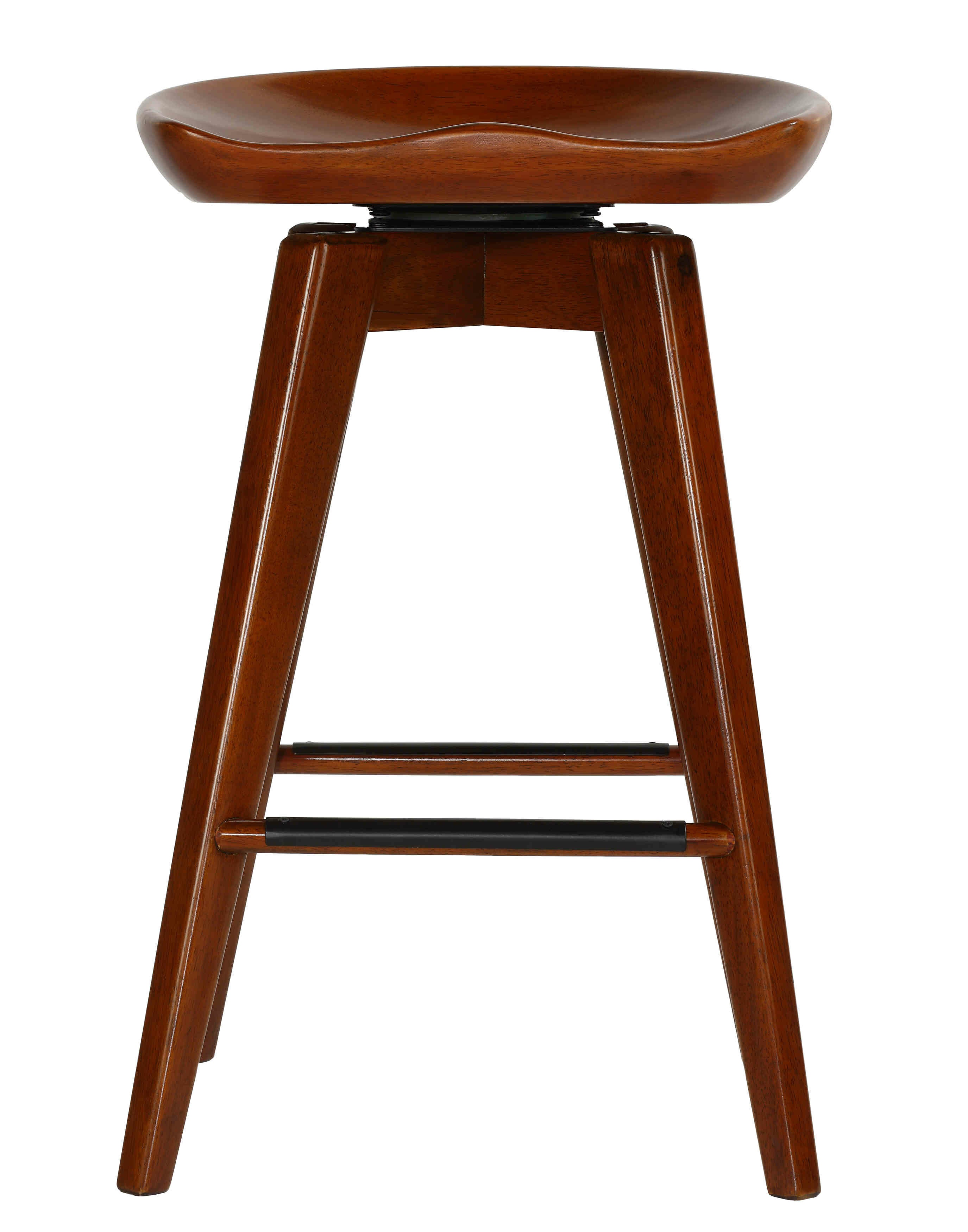 Saunderstown Swivel Solid Wood Bar & Counter Stool