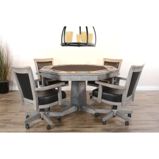 Sawyer Twain 53" 8 - Player Blackjack Table with Chairs