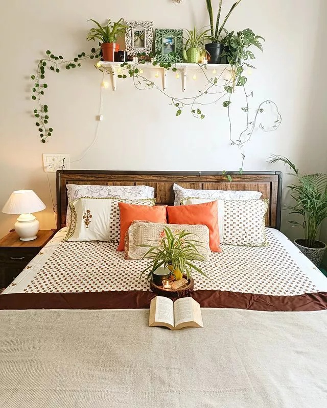 Scandinavian-style bedroom with neutral colors