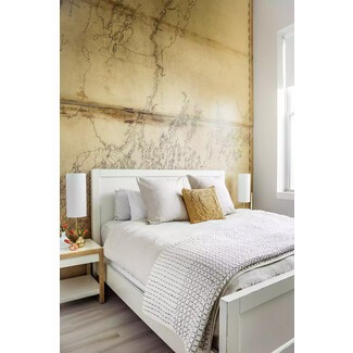 Scandinavian-style bedroom with neutral color palette