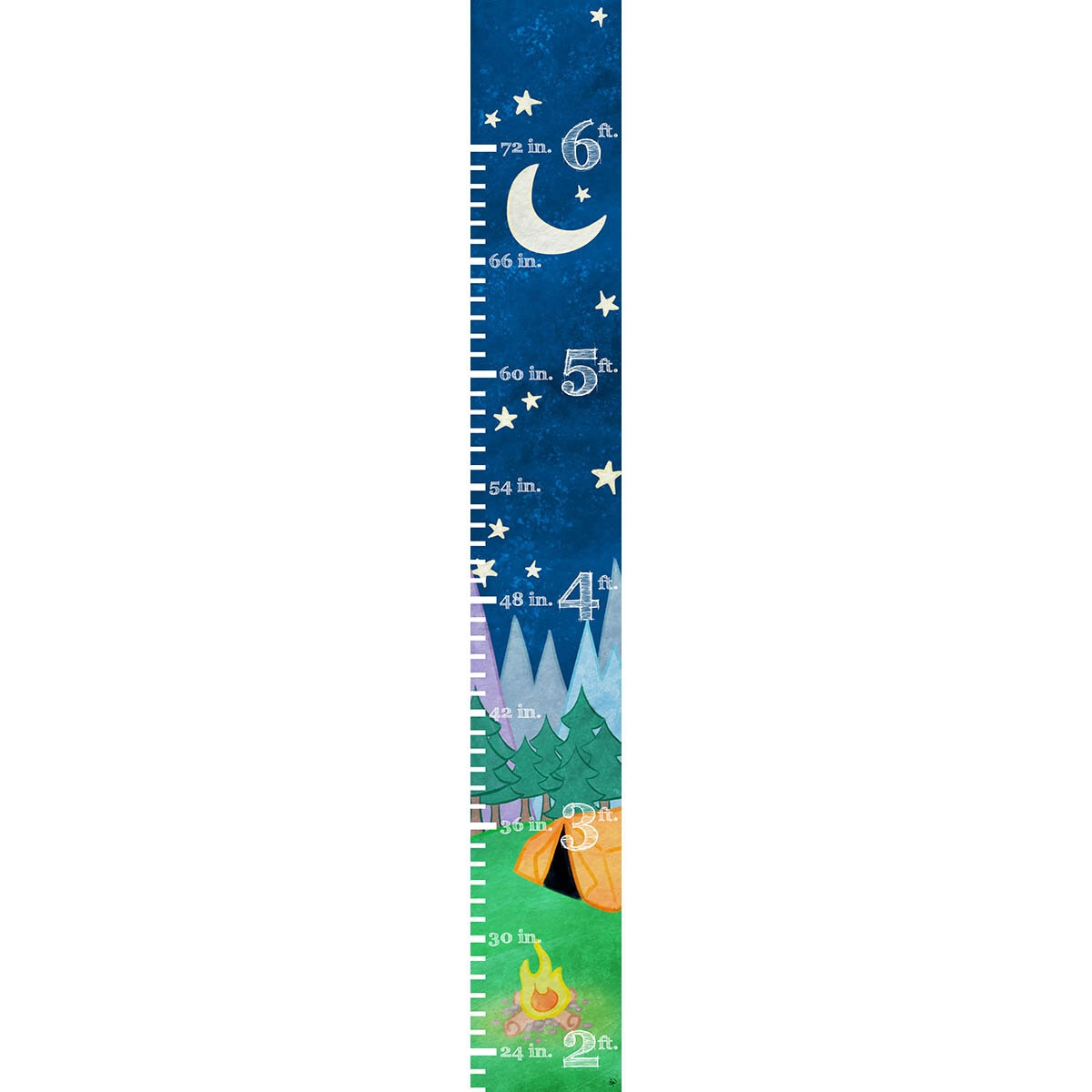 Seavey Camping Under the Stars Personalized Growth Chart