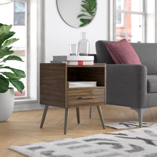 Seawell 24'' Tall End Table with Storage