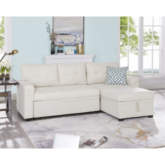 Sectional Sleeper Sofa with Pull Out Bed, Reversible Sleeper Sectional Sofa Bed, Sleeper Sofa Couch