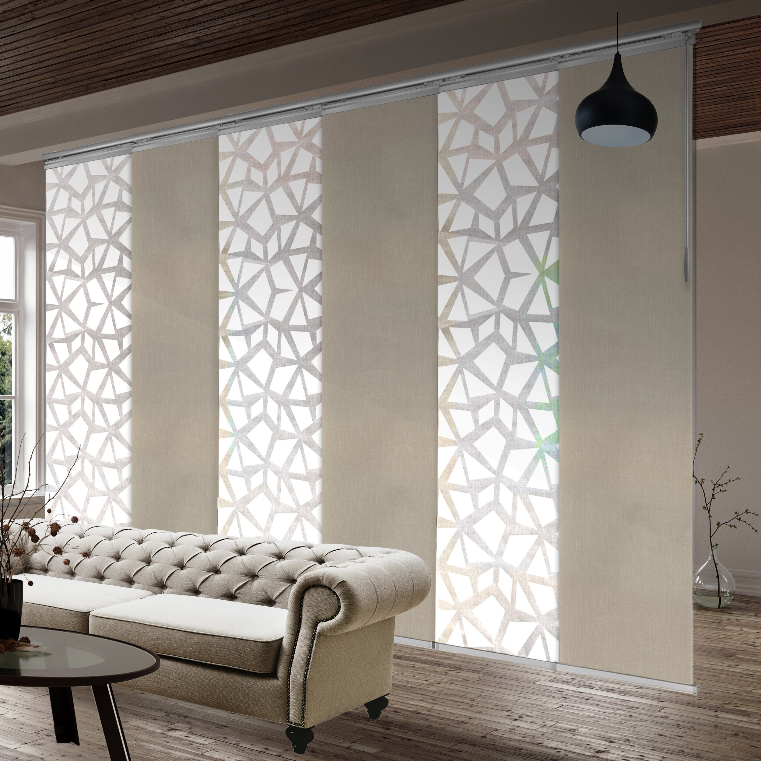 Semi-Sheer Cornsilk Vertical Blind