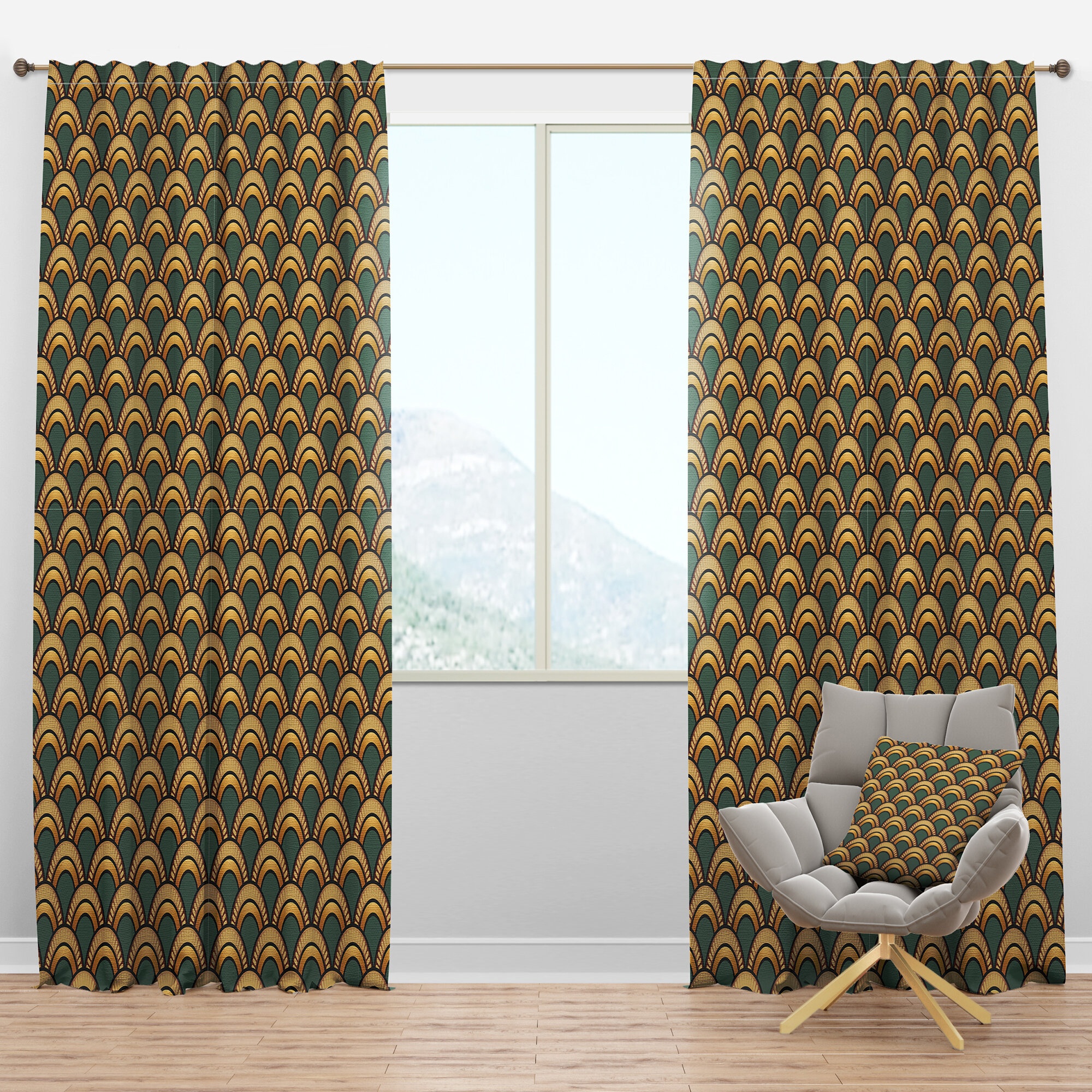 Semi-Sheer Curtain Panel