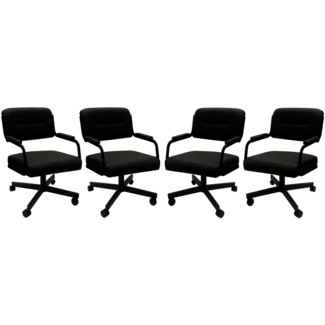 Set Of 4 Dining Caster Chairs Dining Chair