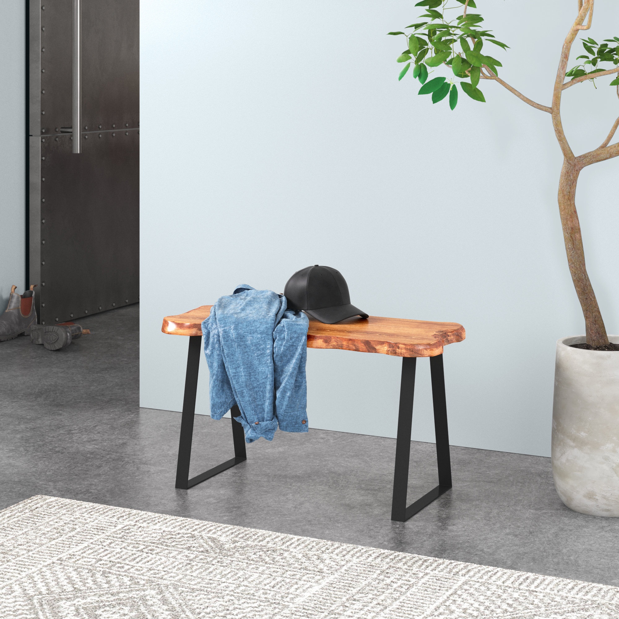 Shayla Solid Wood Bench