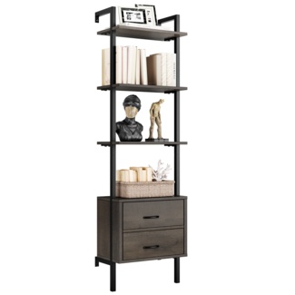 Sikeston 72.4'' H x 18.9'' W Iron Bookcase