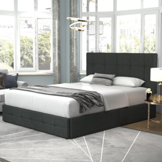 Stafford Storage Bed - Basalt Grey - Queen – Stafford Storage Bed