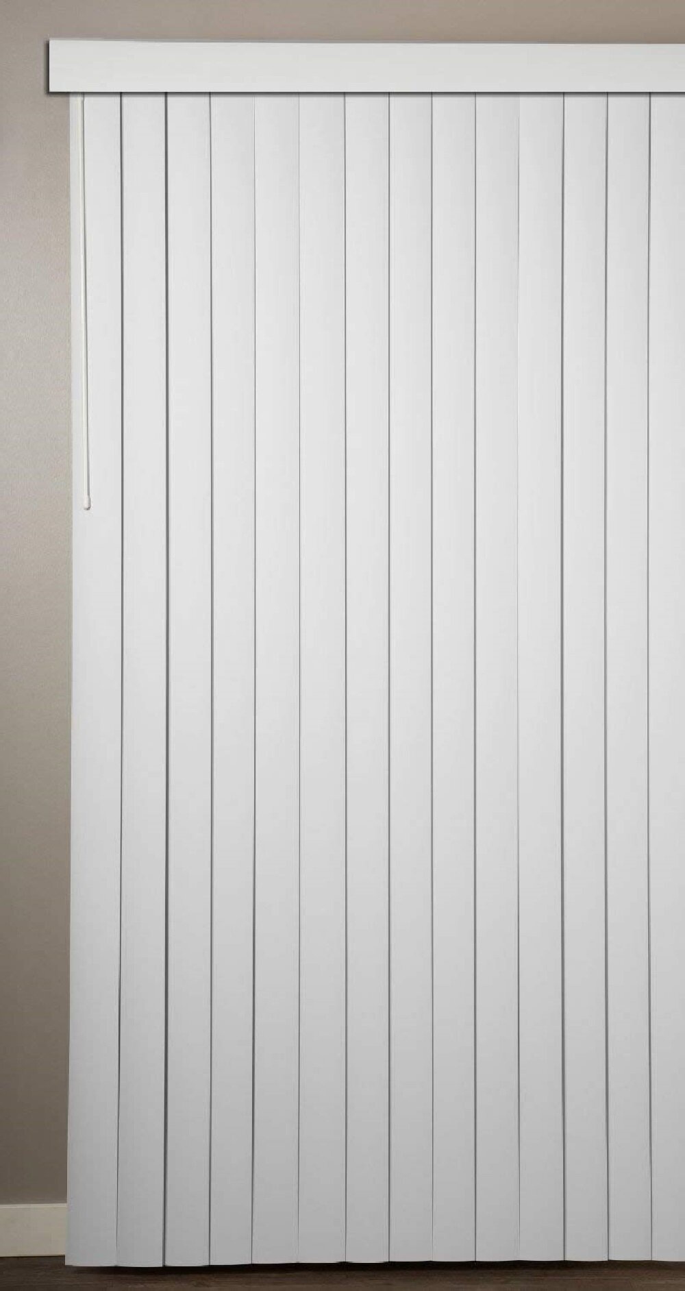 Simple Elegance Patio Door Ribbed Vertical Blind