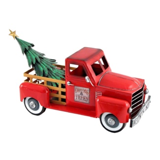 Small Truck with Christmas Tree