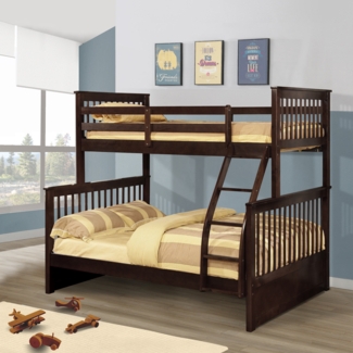 Sofren Twin Over Full Solid Wood Standard Bunk Bed by Harriet Bee