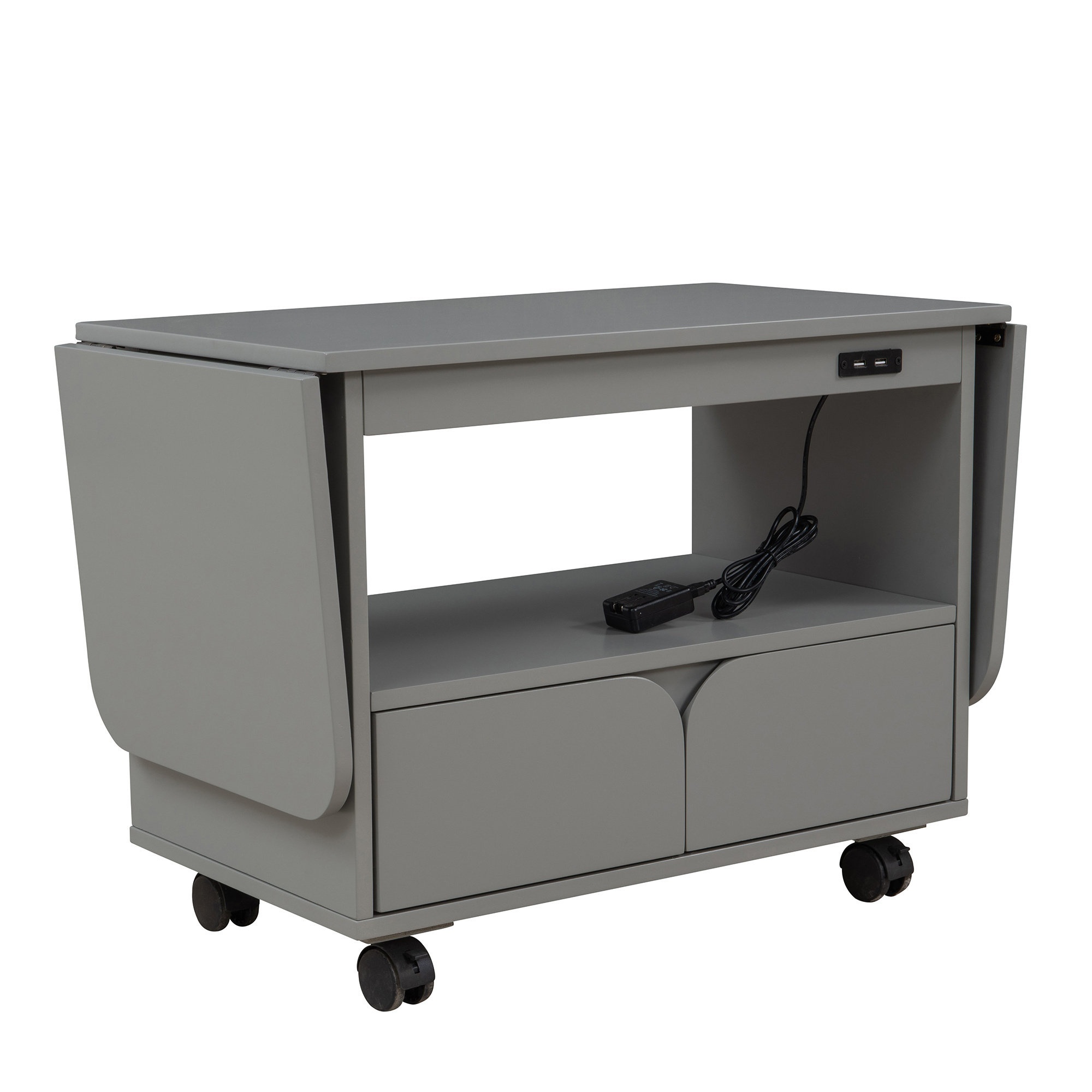 Solid + Manufactured Wood Nightstand