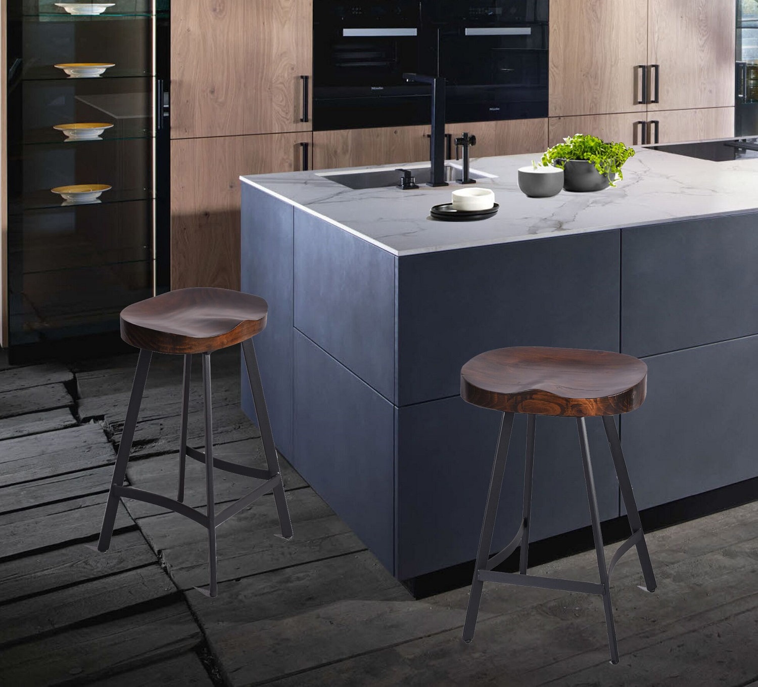 Solid Wood Bar Stool