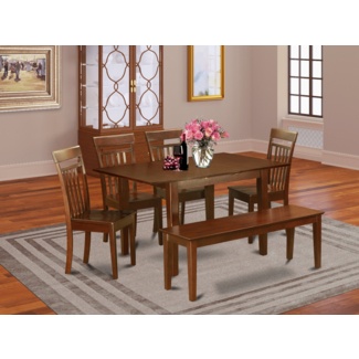 Soltis Butterfly Leaf Solid Wood Dining Set