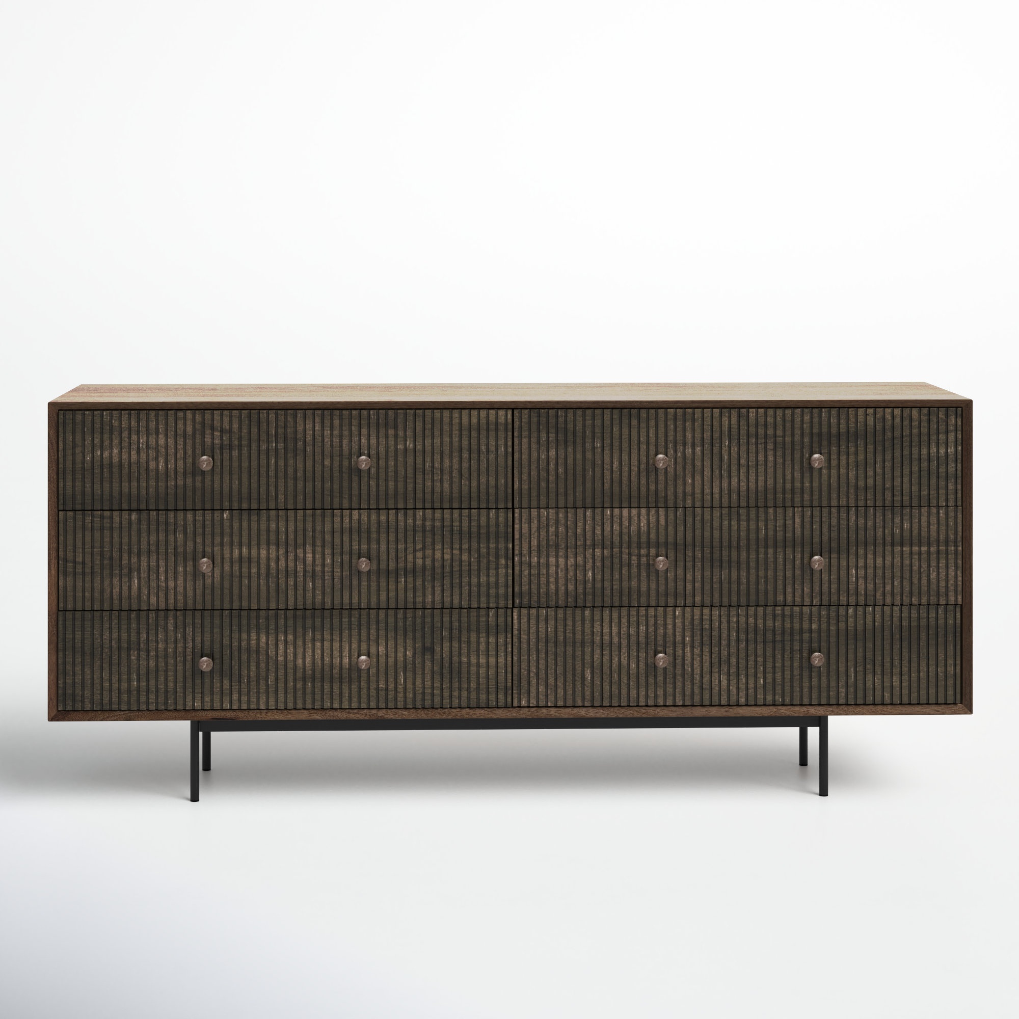 Sommer 70'' Wide 6 Drawer Mango Solid Wood Sideboard