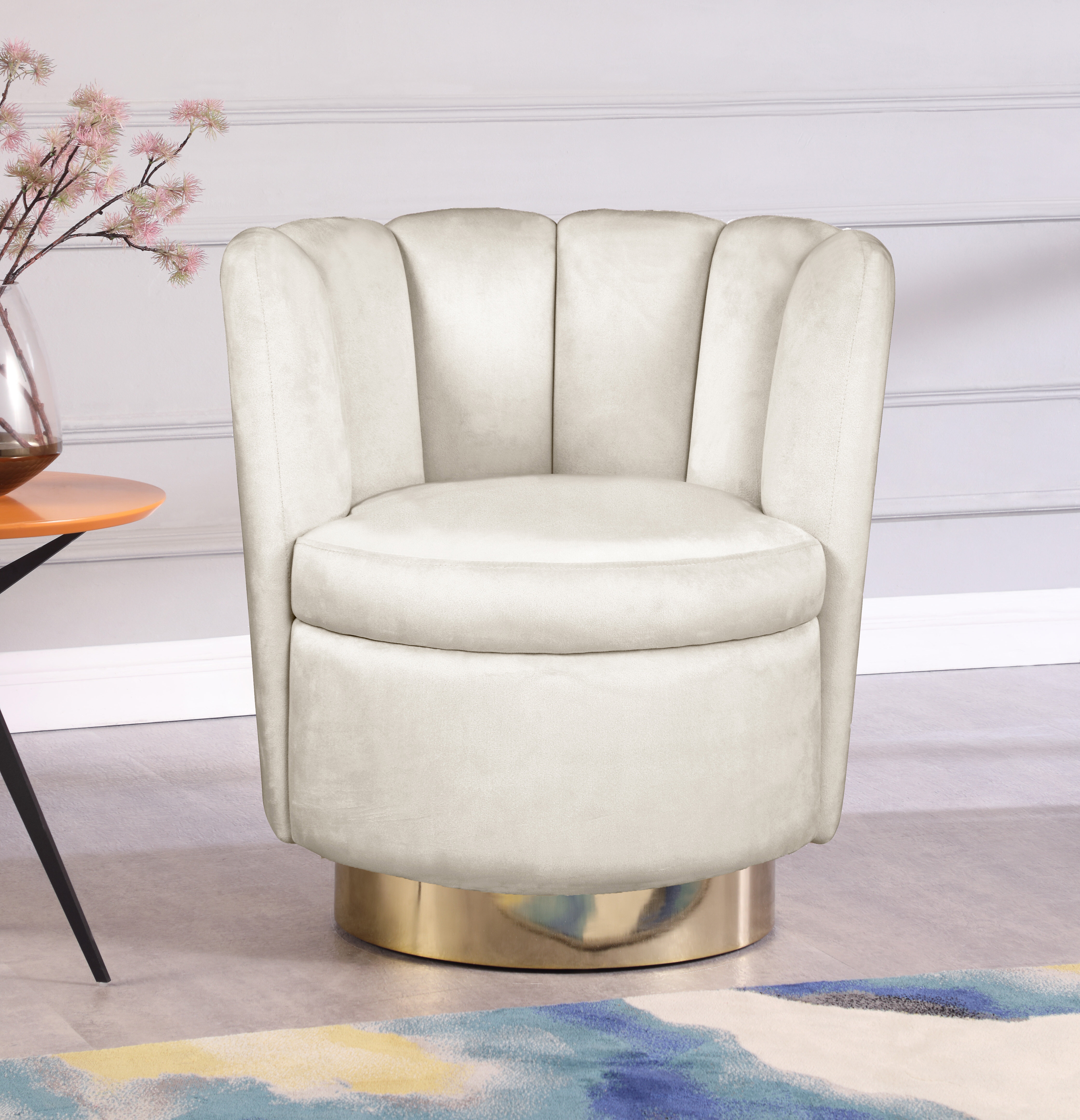 Round Swivel Chair - VisualHunt