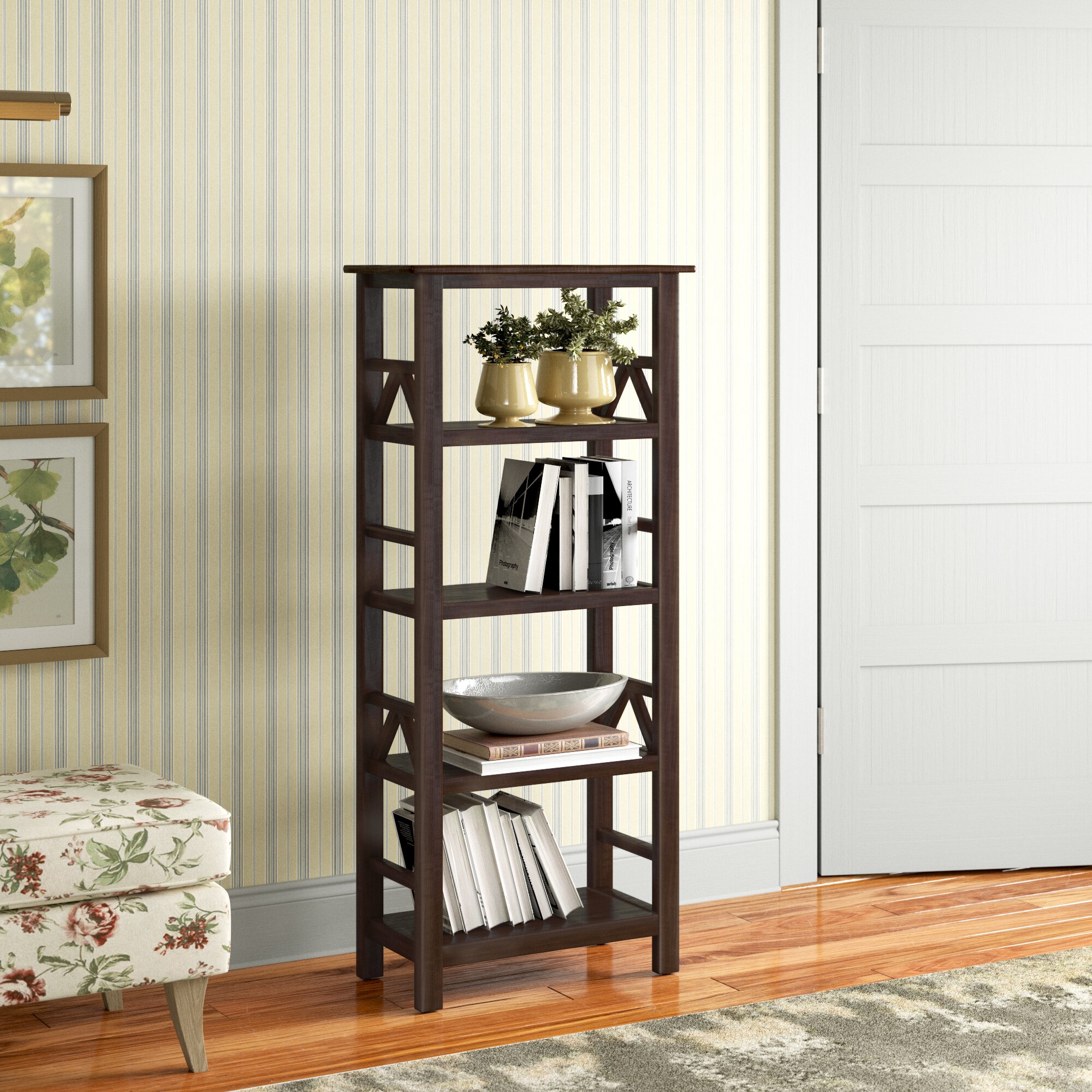 Soule 54.45'' H x 24.57'' W Etagere Bookcase