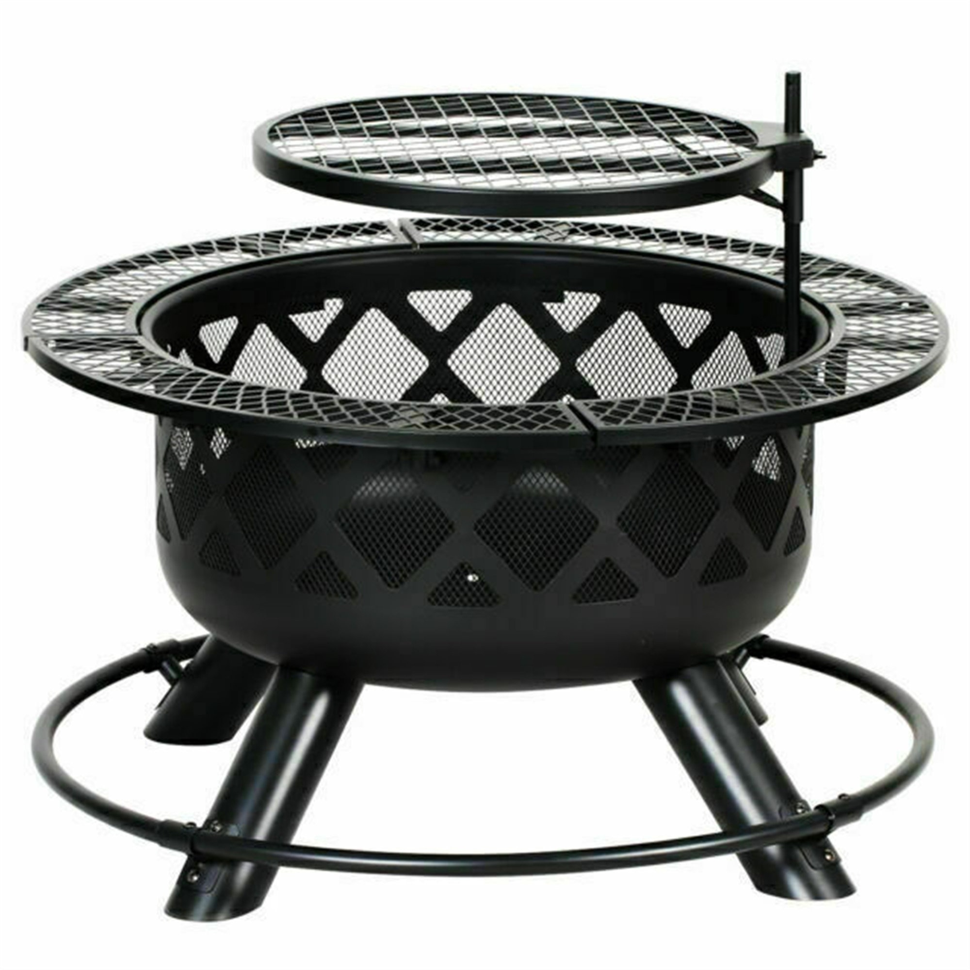 Spritzky 27'' H x 26'' W Steel Wood Burning Outdoor Fire Pit Table