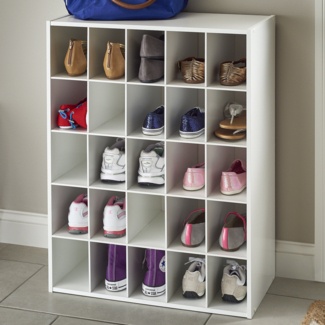 Stackable Organizers 12 Pairs Manufactured Wood Shoe Rack
