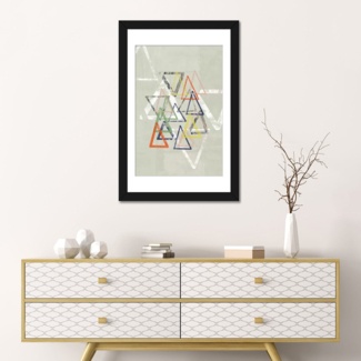 Stamped Triangles I by Jennifer Goldberger - Gallery-Wrapped Canvas Giclée