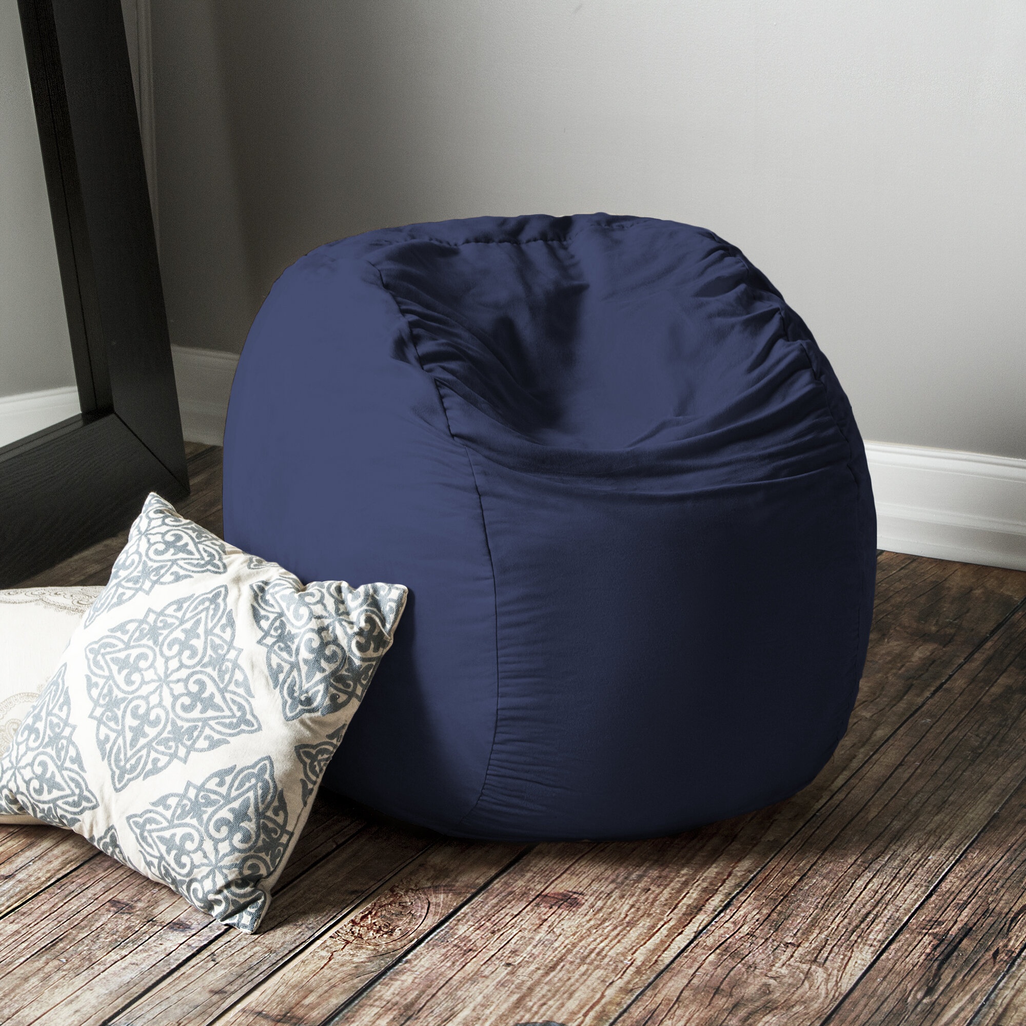 Sofa Sack - Plush Ultra Soft Bean Bags Chairs for Kids, Teens, Adults -  Memory Foam Beanless Bag Chair with Microsuede Cover - Foam Filled  Furniture for Dorm Room - Navy 5' : : Home