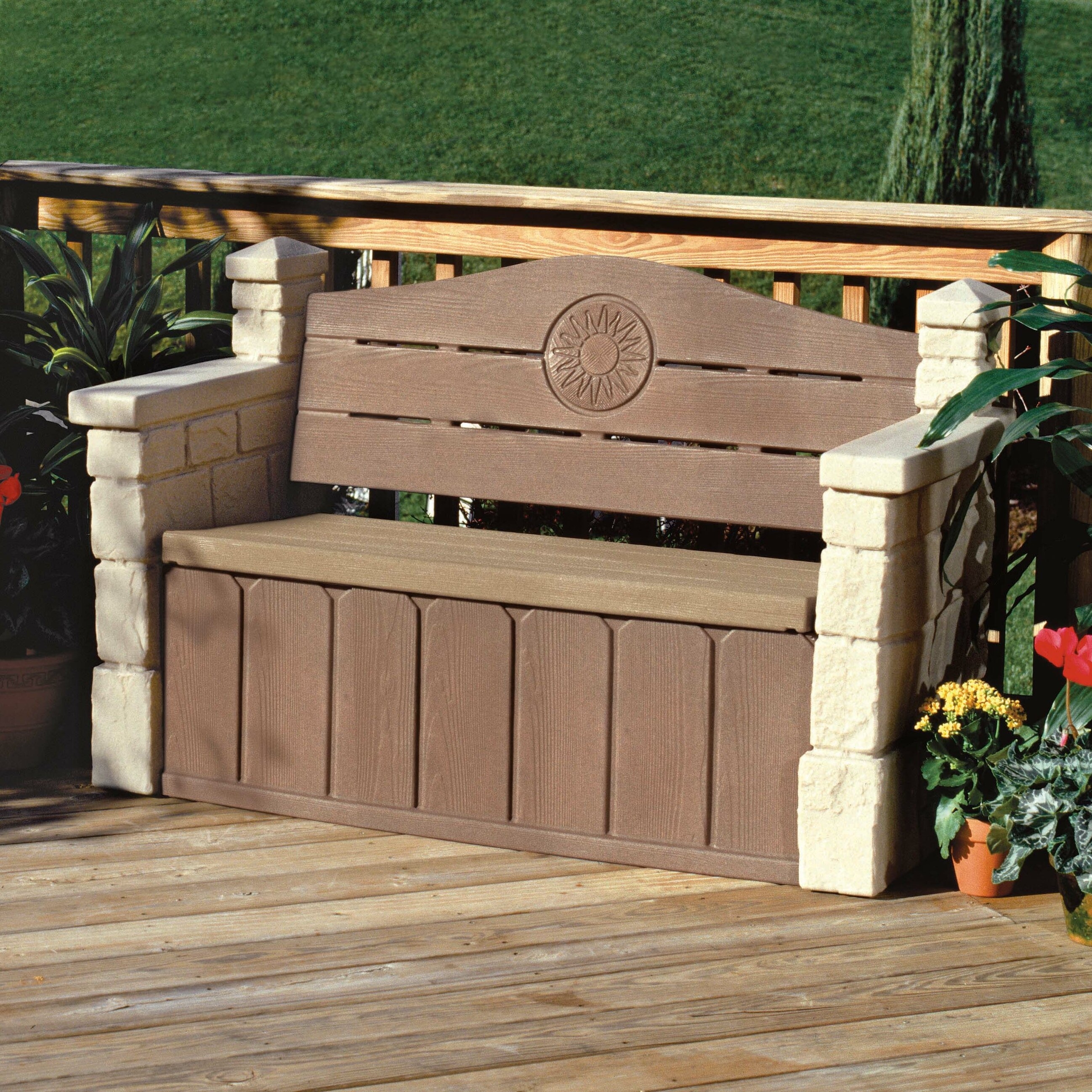 Storage & More Outdoor Bench