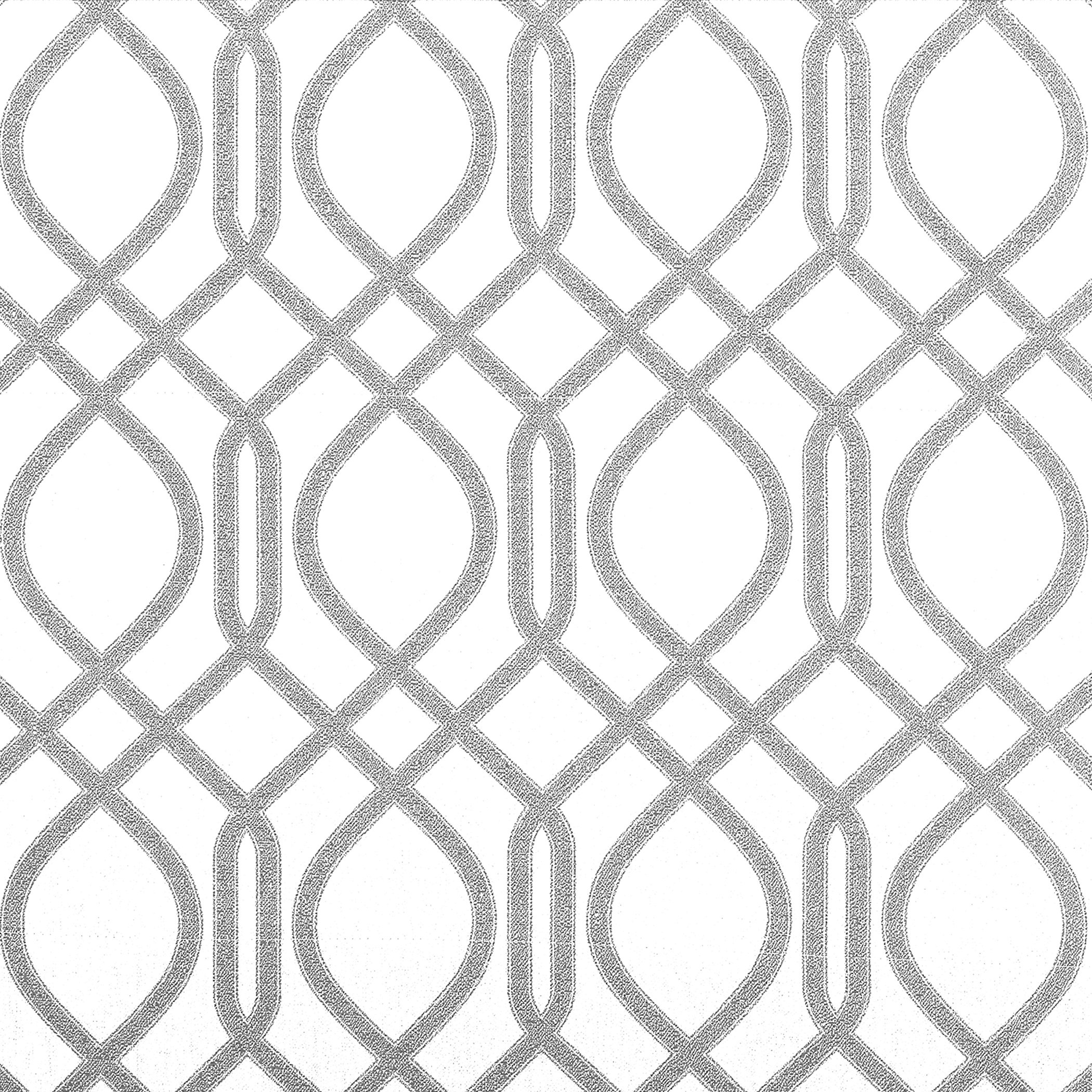 Sun Zero Detour Modern Trellis 100% Blackout Cordless Roman Shade