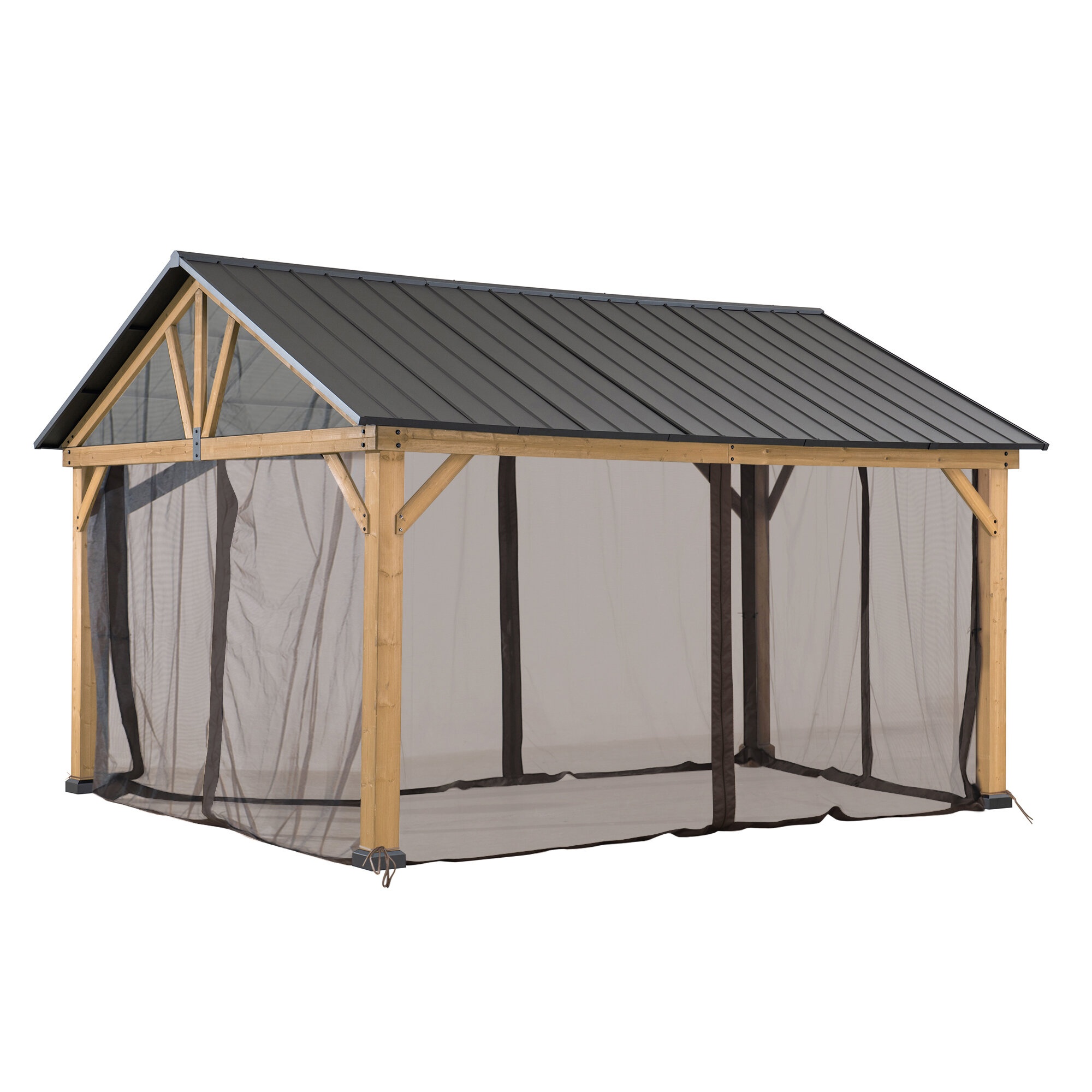 Sunjoy Universal Mosquito Netting for Wood Framed Gazebos