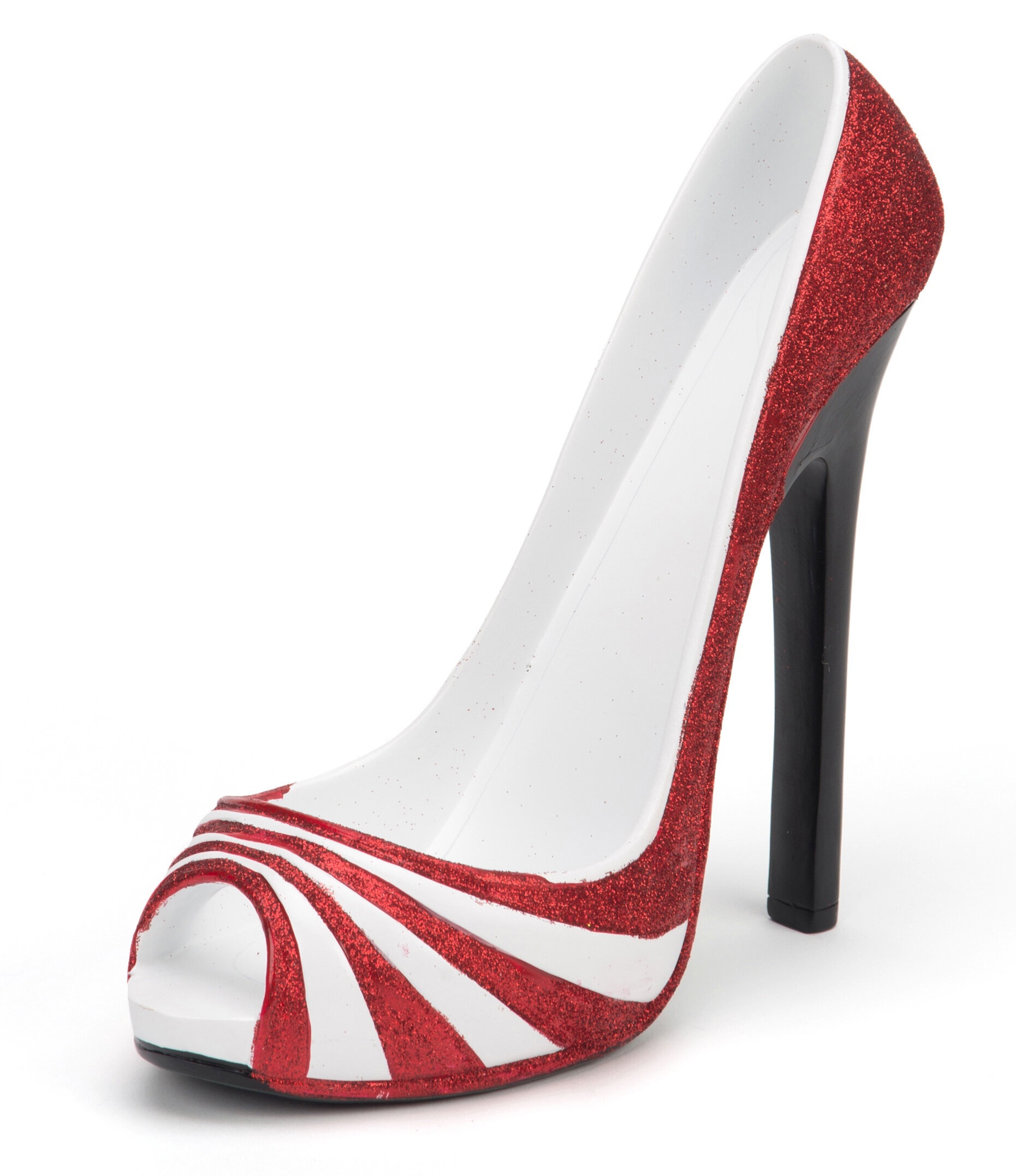 Tabletop Wine Bottle Rack in Red/White/Black