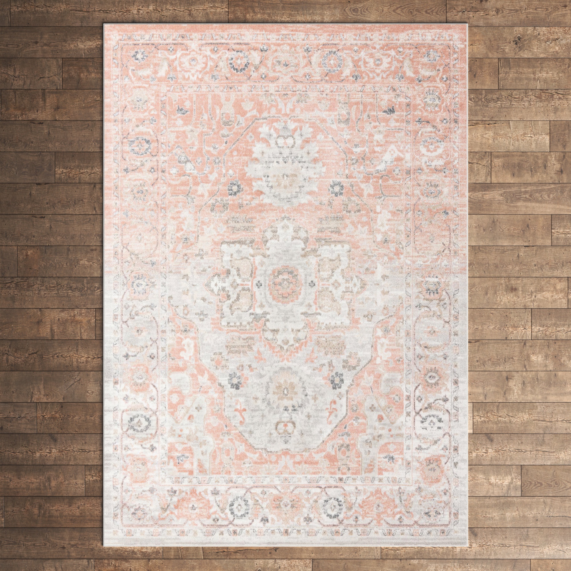 Tallula Machine Woven / Power Loomed Performance Rose Pink Rug