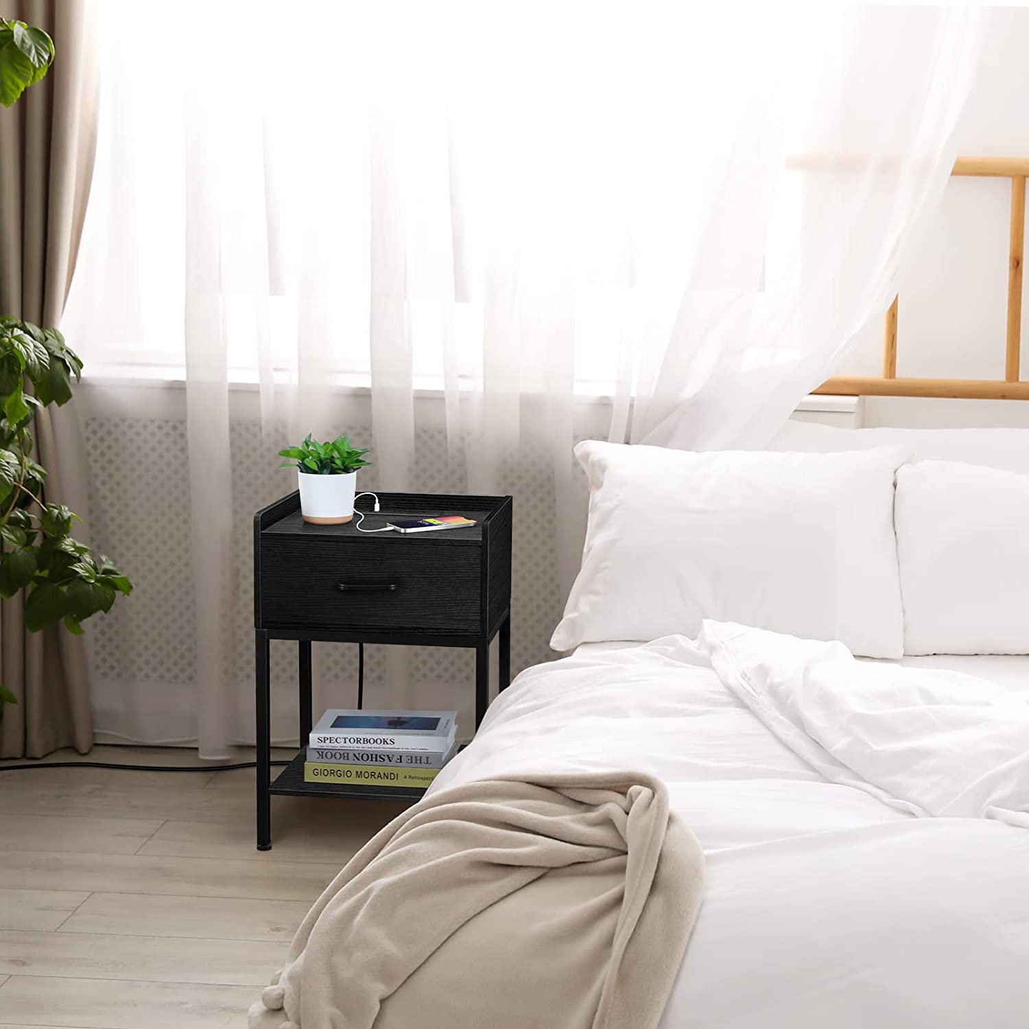 Tarocco Steel Nightstand