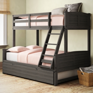 Tern Twin Over Full Solid Wood Standard Bunk Bed with Trundle by Sand & Stable™ Baby & Kids