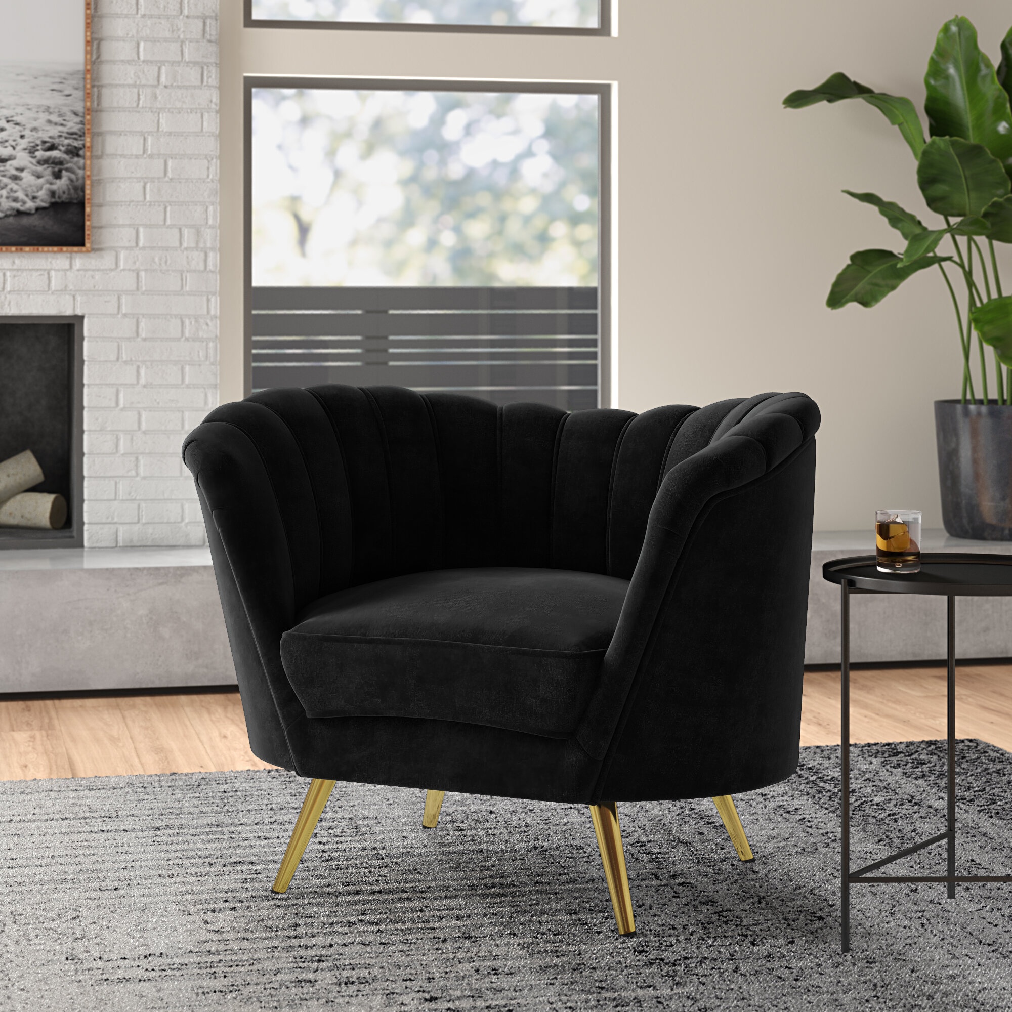 Tiberius Upholstered Barrel Chair