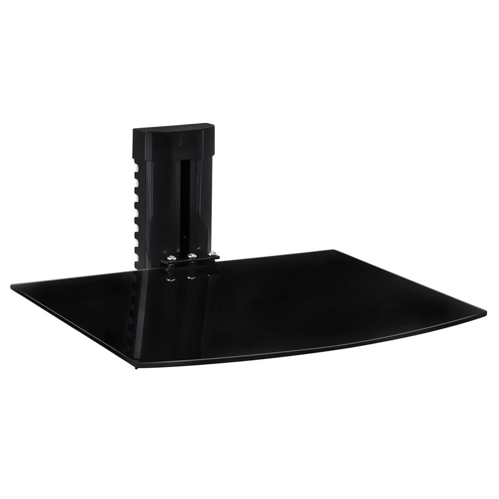 Tinted Tempered Glass Floating Wall Mounted Shelf Bracket Stand