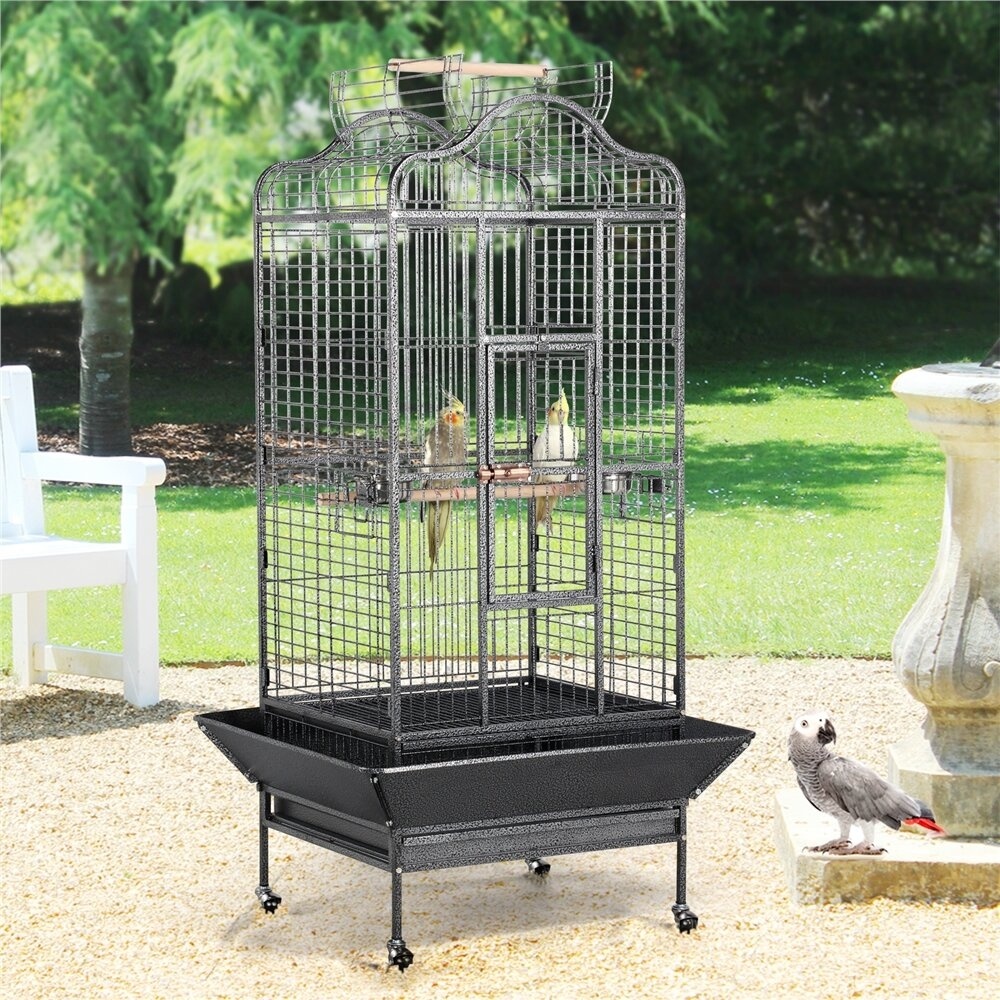 Tioga 63'' Victorian Top Floor Bird Cage with Wheels