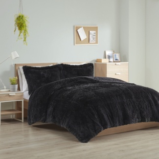 Trahan Faux Fur Comforter Set