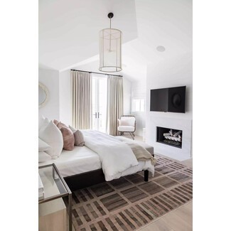 Tranquil bedroom with soft color palette and natural elements