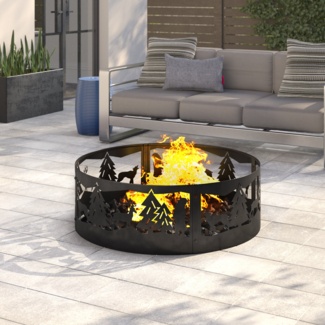 Transit 12'' H x 36'' W Steel Wood Burning Outdoor Fire Ring